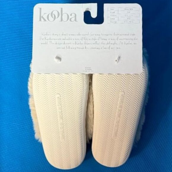 NWT & GREAT GIFT GORGEOUS KOOBA FURRY / FUR TYPE SLIPPERS SIZE S / SMALL 5 - 6 - Picture 4 of 12